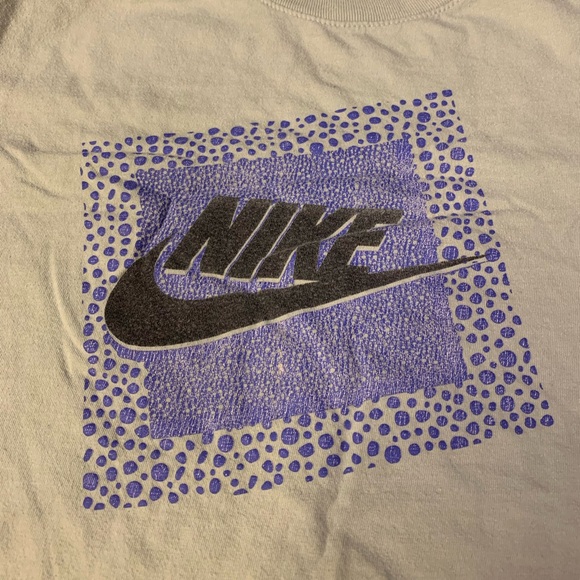 The Nike Tee M Purple Cheetah Print T-Shirt Medium Cotton Y2K - Picture 2 of 7